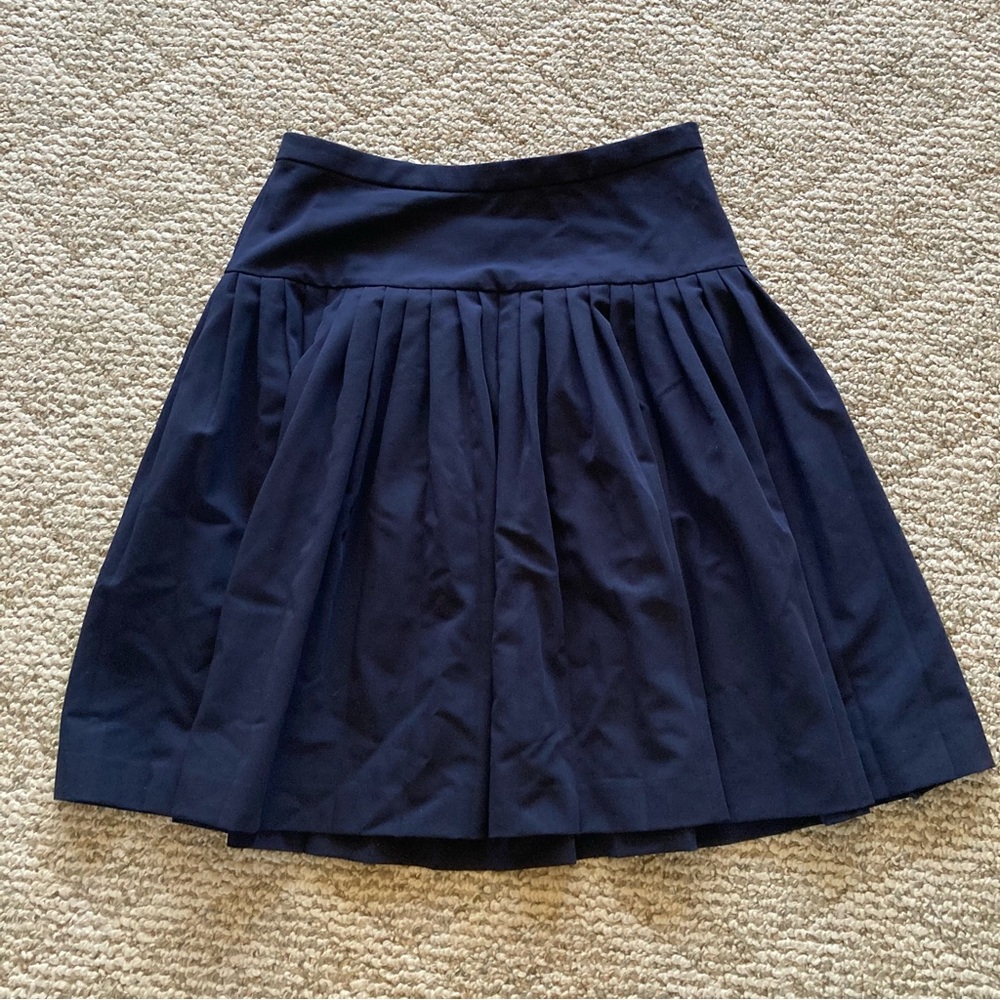 Tommy Hilfiger Navy Blue Pleated Skirt 6